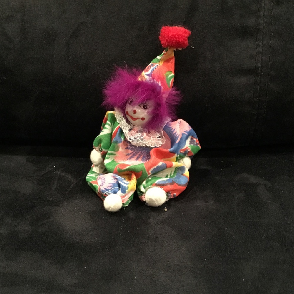 Porcelain clown. Small